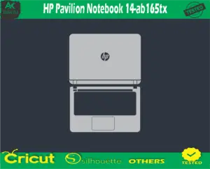 HP Pavilion Notebook 14-ab165tx Skin Vector Template