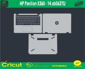 HP Pavilion X360 – 14 ab063TU Skin Vector Template