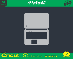 HP Pavilion dv7 Skin Vector Template