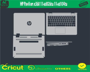 HP Pavilion x360 11-ad026tu 11-ad104tu Skin Vector Template