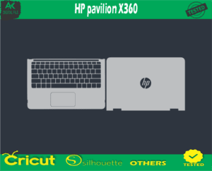 HP pavilion X360 Skin Vector Template