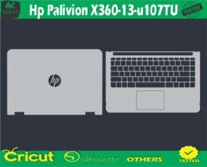 Hp Palivion X360-13-u107TU Skin Vector Template