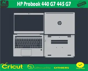 HP ProBook 440 G7 445 G7 Skin Vector Template