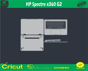 HP Spectre x360 G2 Skin Vector Template