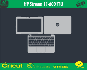 HP Stream 11-d001TU Skin Vector Template