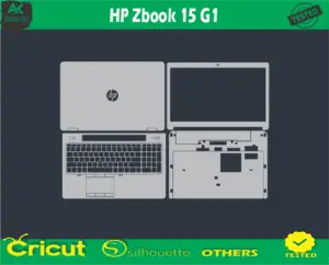 HP Zbook 15 G1 Skin Vector Template