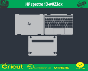 HP spectre 13-w023dx Skin Vector Template