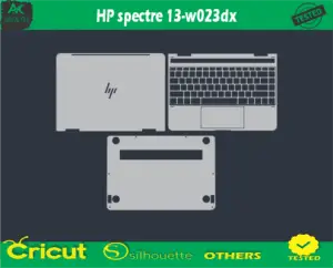 HP spectre 13-w023dx Skin Vector Template