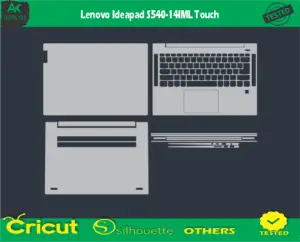 Lenovo Ideapad S540-14IML Touch Skin Vector Template