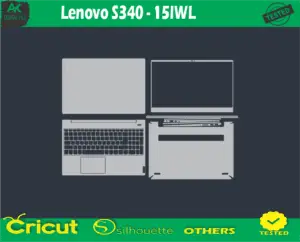 Lenovo S340 – 15IWL Skin Vector Template