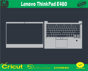 Lenovo ThinkPad E480 Skin Vector Template