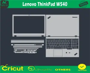 Lenovo ThinkPad W540 Skin Vector Template