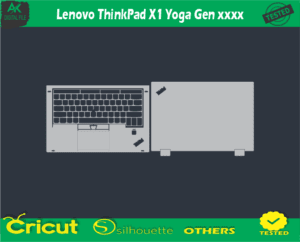 Lenovo ThinkPad X1 Yoga Gen Skin Vector Template