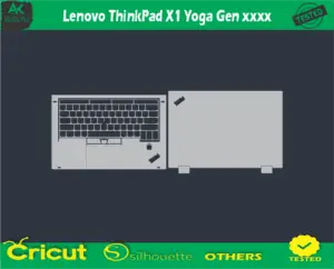 Lenovo ThinkPad X1 Yoga Gen Skin Vector Template