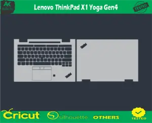 Lenovo ThinkPad X1 Yoga Gen4 Skin Vector Template