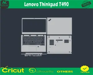 Lenovo Thinkpad T490 Skin Vector Template