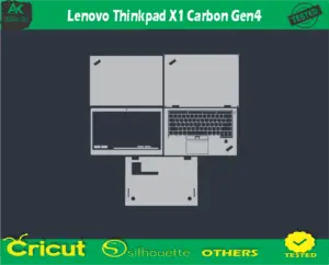 Lenovo Thinkpad X1 Carbon Gen4 Skin Vector Template