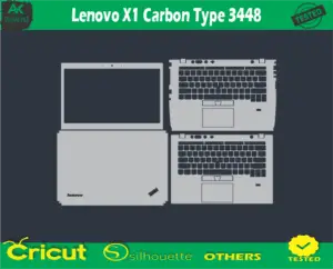 Lenovo X1 Carbon Type 3448 Skin Vector Template