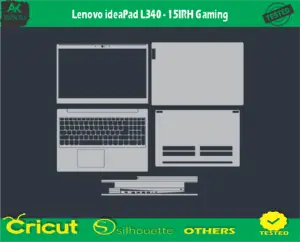 Lenovo ideaPad L340 – 15IRH Gaming Skin Vector Template