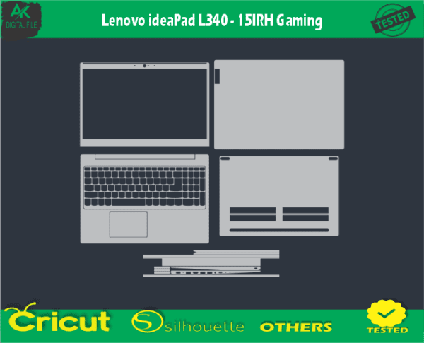 Lenovo IdeaPad L340 - 15IRH Gaming Skin Vector Template - 5.50