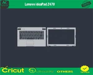 Lenovo ideaPad Z470 Skin Vector Template