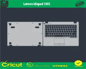 Lenovo idiapad 100S Skin Vector Template