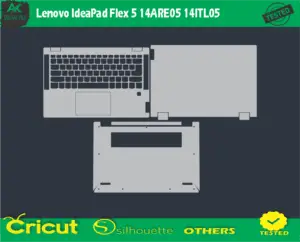 Lenovo ldeaPad Flex 5 14ARE05 14ITL05 Skin Vector Template