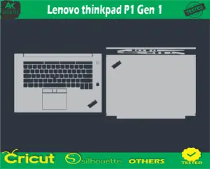 Lenovo thinkpad P1 Gen 1 Skin Vector Template