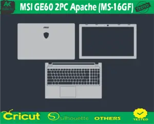 MSI GE60 2PC Apache (MS-16GF) Skin Vector Template