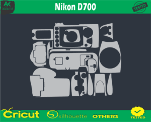 Nikon D700 Skin Vector Template