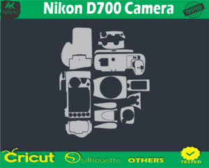 Nikon D700 Camera Skin Vector Template