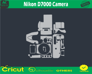 Nikon D7000 Camera Skin Vector Template