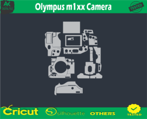Olympus m1xx Camera Skin Vector Template