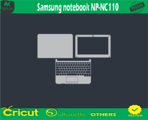 Samsung notebook NP-NC110 Skin Vector Template