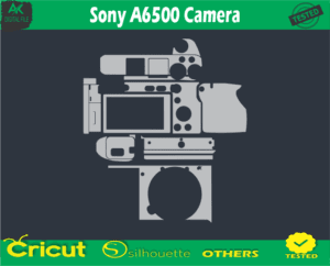 Sony A6500 Camera Skin Vector Template