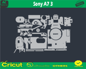 Sony A7 3 Camera Skin Vector Template