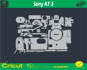 Sony A7 3 Camera Skin Vector Template