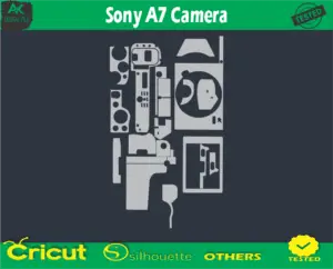 Sony A7 Camera Skin Vector Template