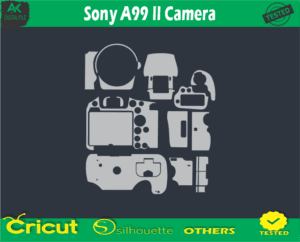 Sony A99 II Camera Skin Vector Template