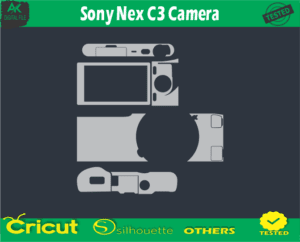 Sony Nex C3 Camera Skin Vector Template