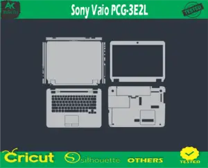 Sony Vaio PCG-3E2L Skin Vector Template