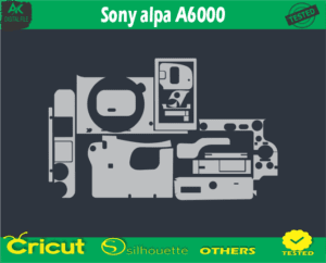 Sony alpa A6000 Skin Vector Template