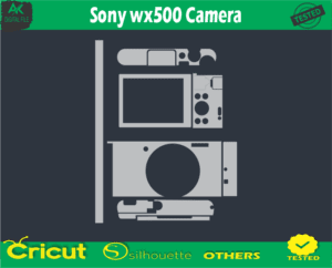 Sony wx500 Camera Skin Vector Template