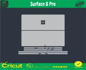 Surface 8 Pro Skin Vector Template