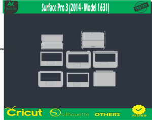 Surface Pro 3 (2014 – Model 1631) Skin Vector Template