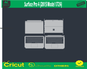 Surface Pro 4 (2015 Model 1724) Skin Vector Template