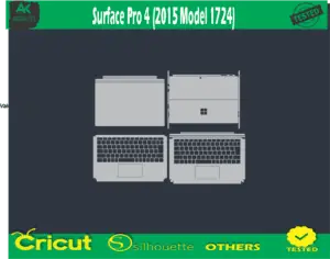 Surface Pro 4 (2015 Model 1724) Skin Vector Template