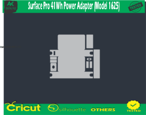 Surface Pro 41Wh Power Adapter (Model 1625) Skin Vector Template