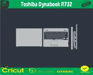 Toshiba Dynabook R732 Skin Vector Template