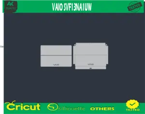 VAIO SVF13NA1UW Skin Vector Template